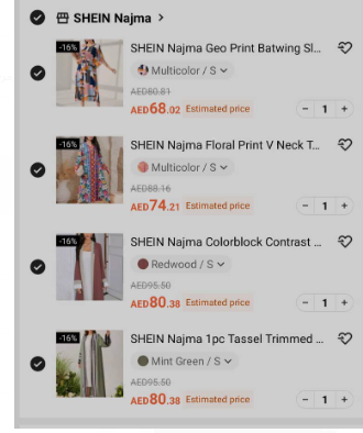 Shein New Order 10 Products